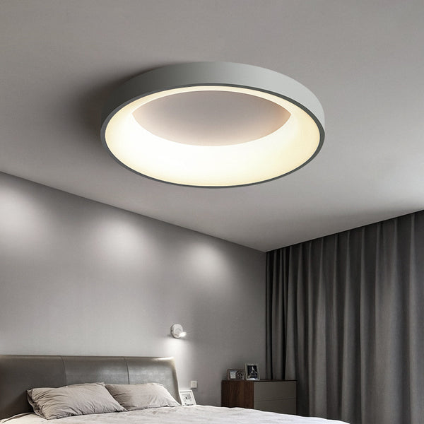 Round Hollow Trichromatic Light mounted on a Nigerian ceiling
